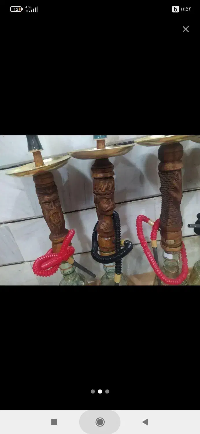 قلیان چوبی|کلکسیون و سرگرمی|دلیجان, |دیوار