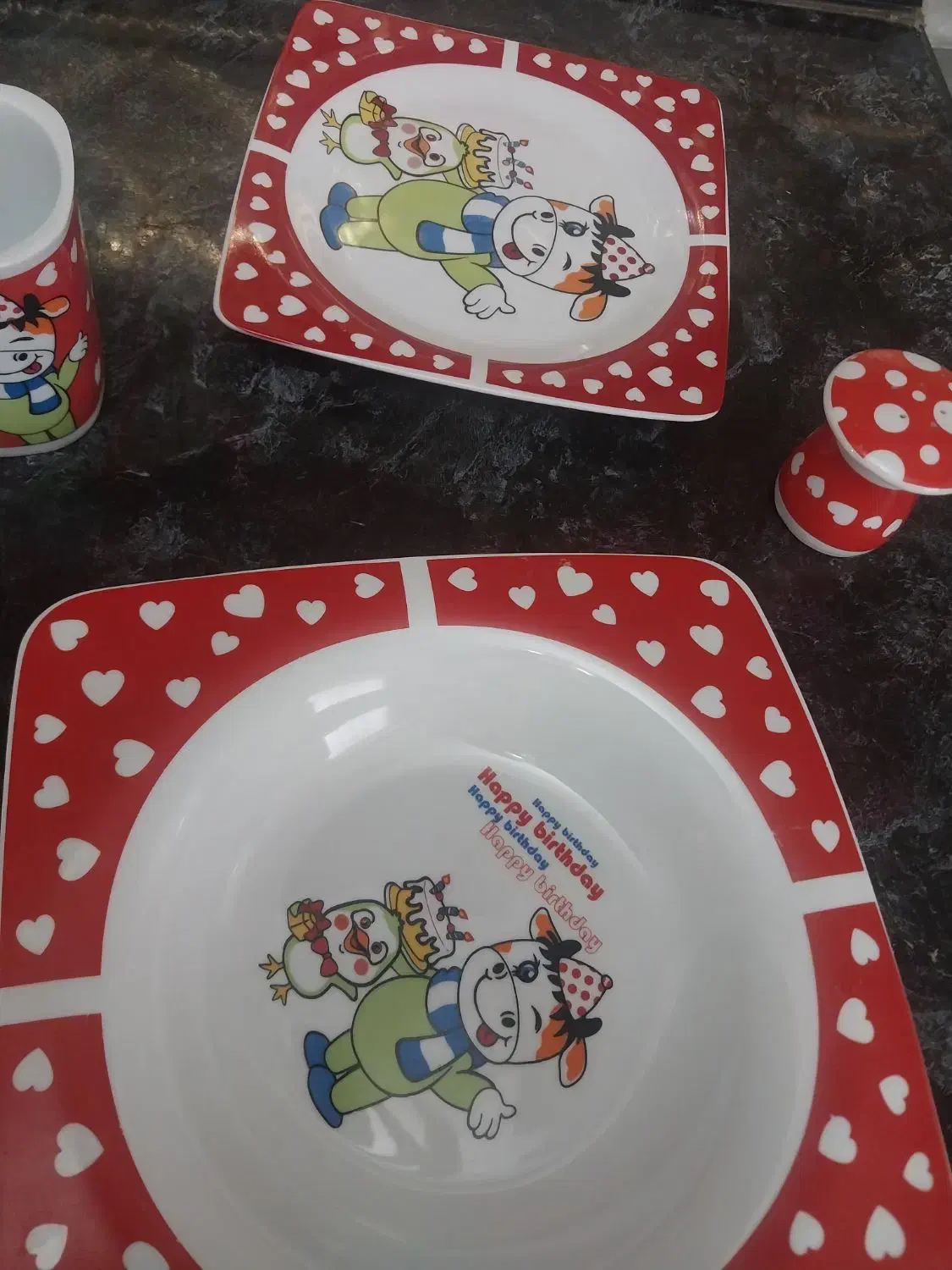 ست ۴ پارچه غذاخوری کودک|اسباب و اثاث بچه|اسلام‌شهر, باغ فیض|دیوار