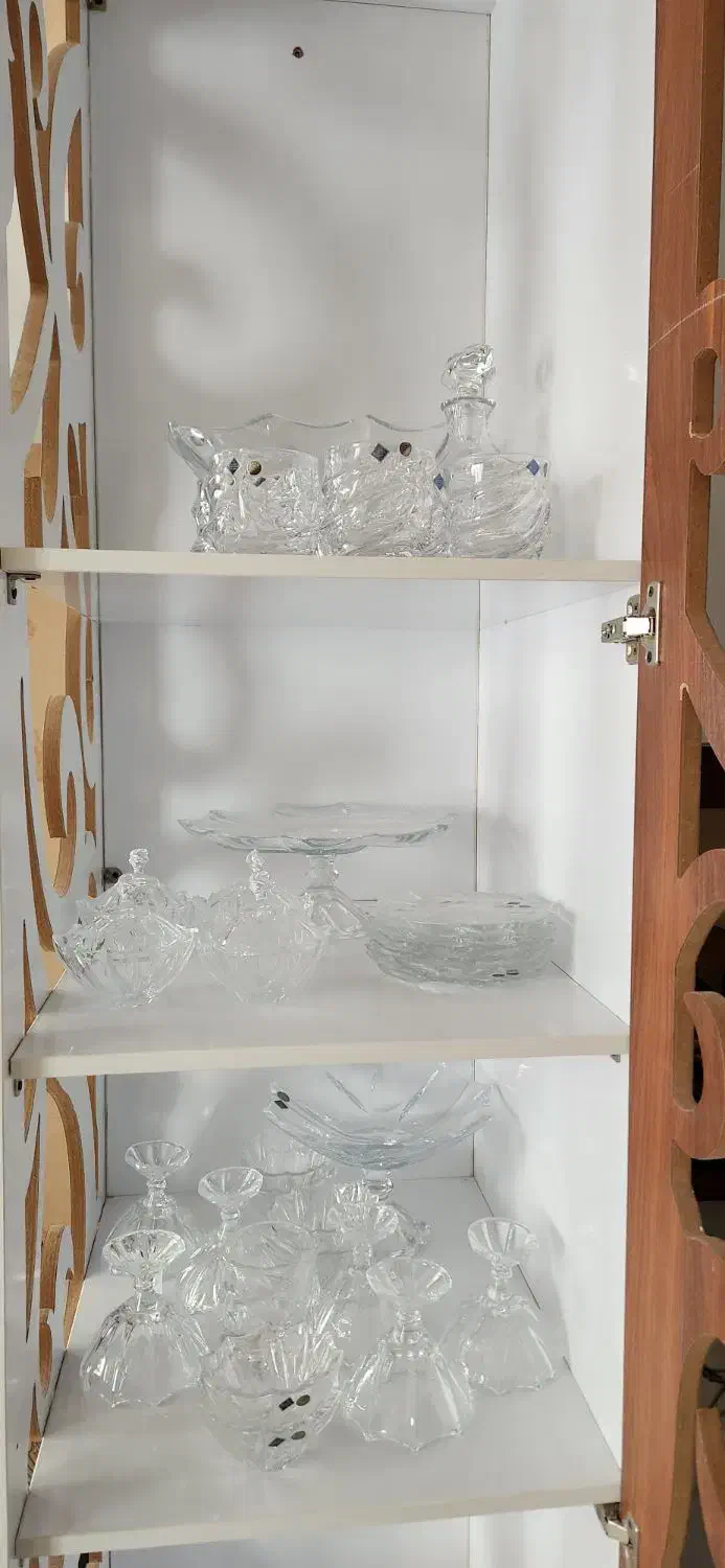 سرویس کریستال چک بوهمیا|ظروف سرو و پذیرایی|هشتگرد, شهرک ریحانه|دیوار