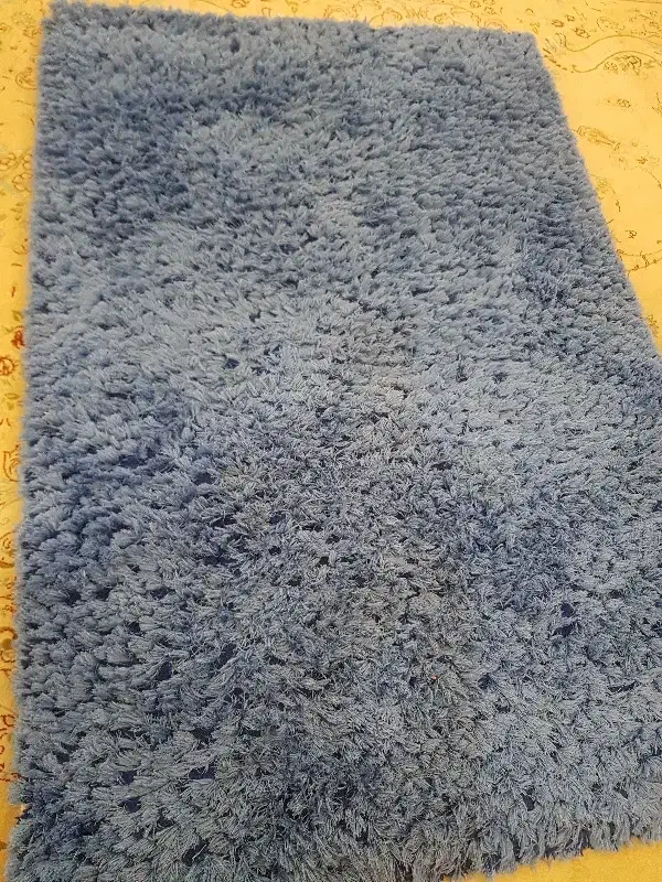 فرش ماشینی فلوکاتی زمینه آبی|فرش|قائم‌شهر, |دیوار