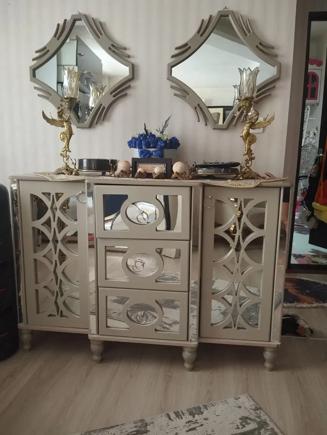 ست چوبی|بوفه، ویترین، کنسول|خوی, |دیوار