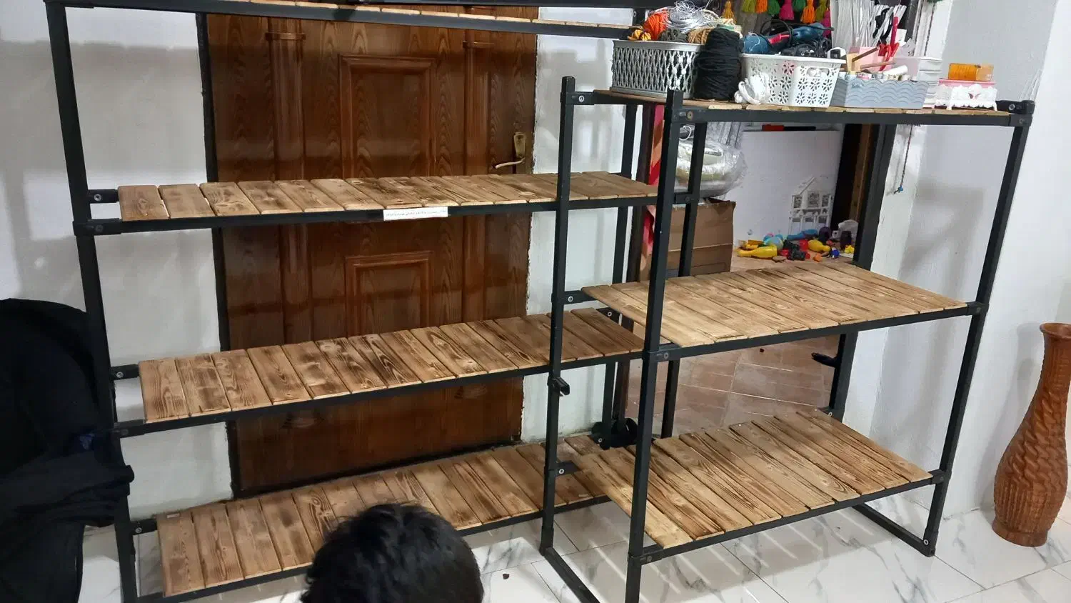 قفسه بزرگ ومتوسط درحد نو|کتابخانه، شلف، قفسه‌های دیواری|محمودآباد, |دیوار