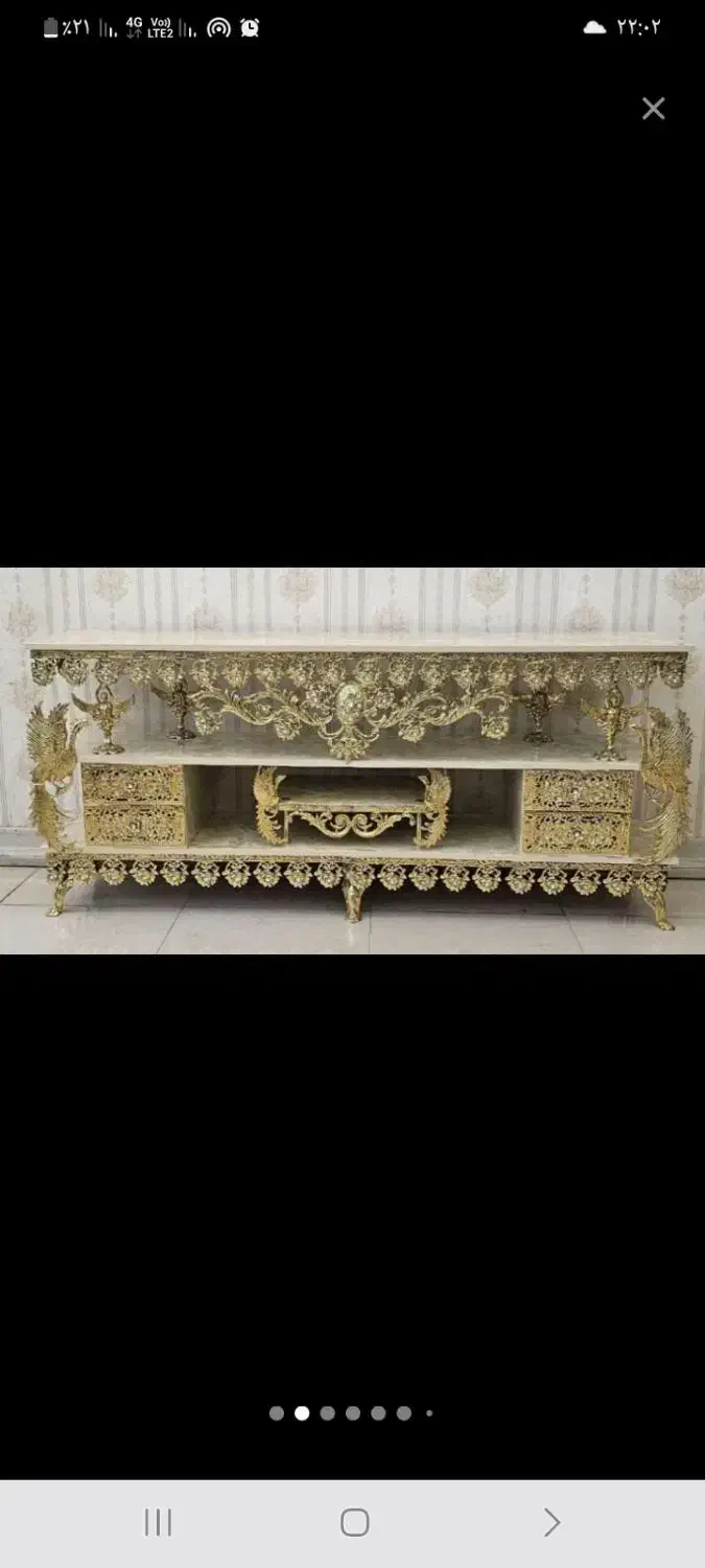 میز جلومبلی برنز و برنزی افتابگردان سنگین|مبلمان خانگی و میز عسلی|ارومیه, |دیوار