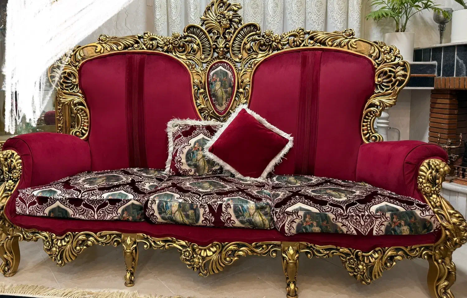 مبلمان سلطنتی ۱۲ نفره|مبلمان خانگی و میز عسلی|بوشهر, |دیوار