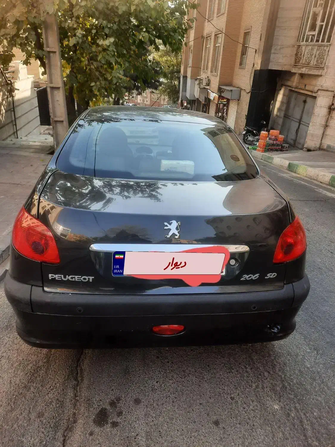 پژو ۲۰۶ مشکی فروش فوری صندوق دار TU5|خودرو سواری و وانت|تهران, سید خندان (جلفا)|دیوار