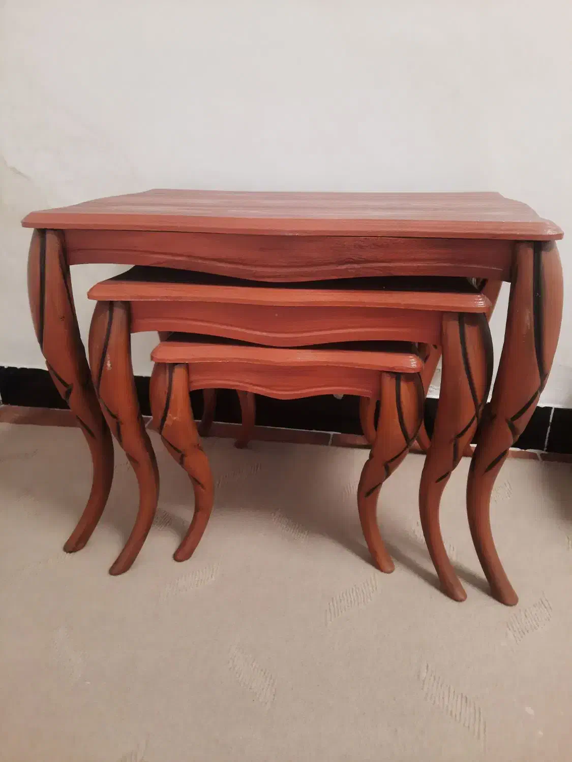 جلو مبلی با سه عدد عسلی|مبلمان خانگی و میز عسلی|پیرانشهر, |دیوار