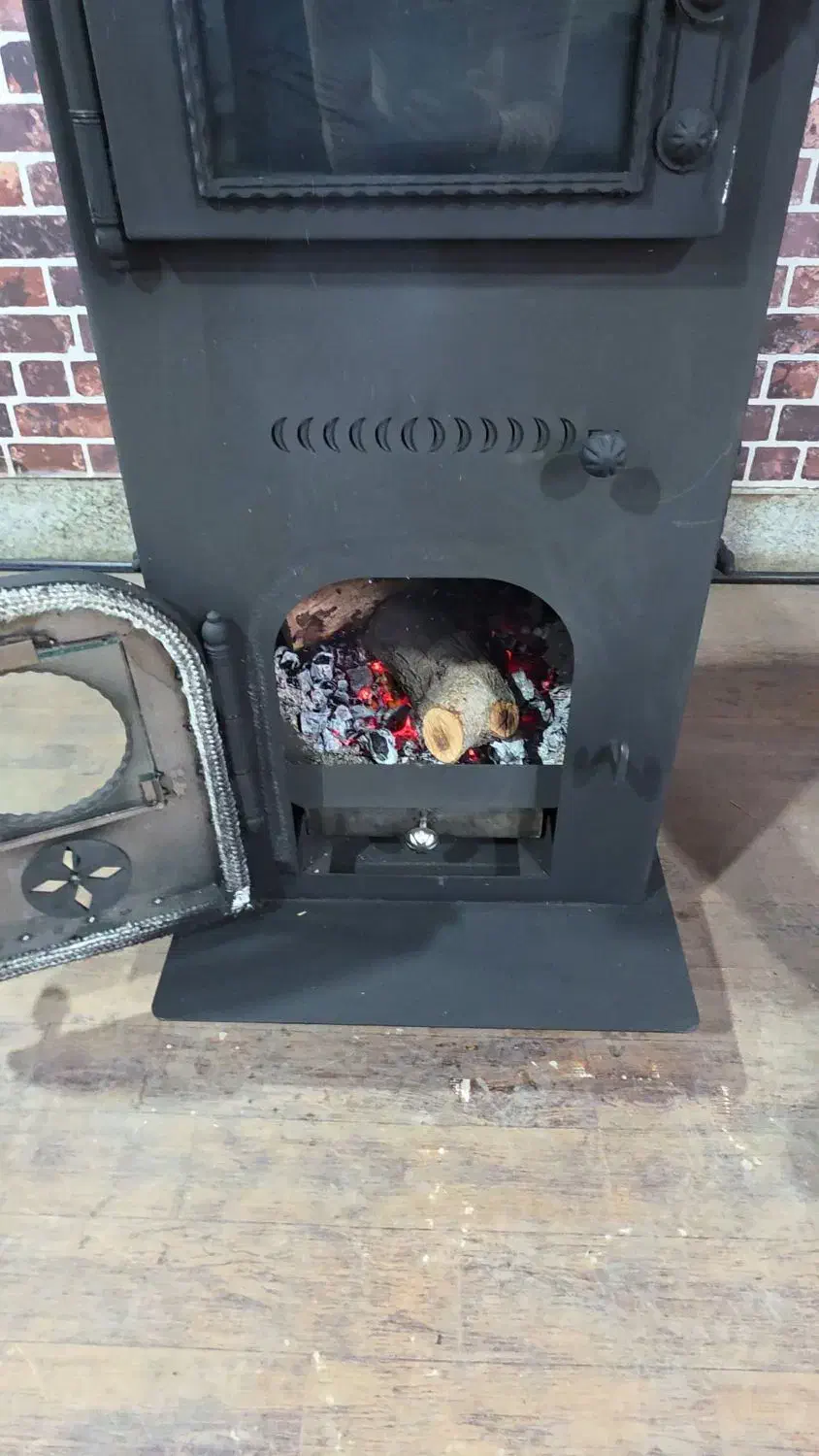 بخاری هیزمی فردار ورق ۳ میل دو طبقه|بخاری، هیتر، شومینه|رشت, منظریه|دیوار