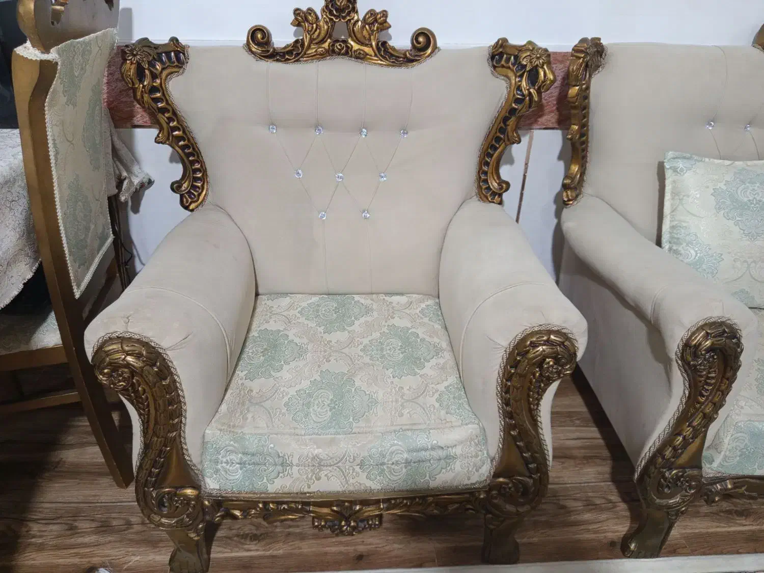 مبلمان کلاسیک وست ناهارخوری 6نفره فوق تمیز|مبلمان خانگی و میز عسلی|گرگان, |دیوار