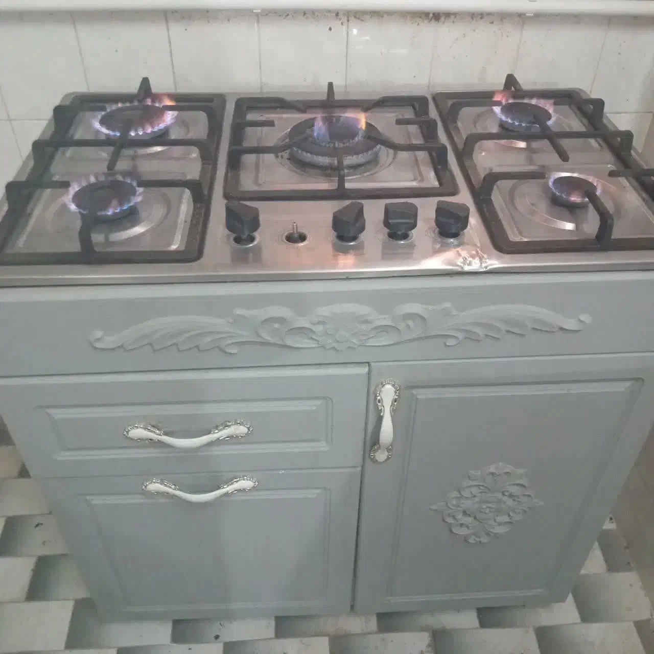 اجاق گاز5شعله|اجاق گاز و لوازم برقی پخت‌وپز|کاشان, فاز ۲ ناجی آباد|دیوار