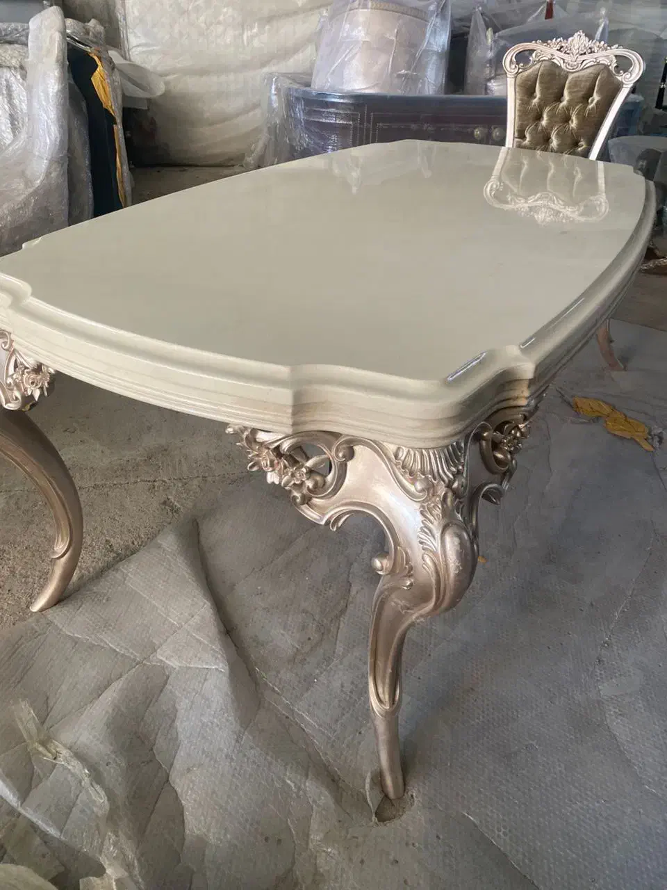 میز غذا خوری ۸ نفره ترکیه ای با ۸ عدد صندلی|میز و صندلی غذاخوری|چهاردانگه (تهران), |دیوار