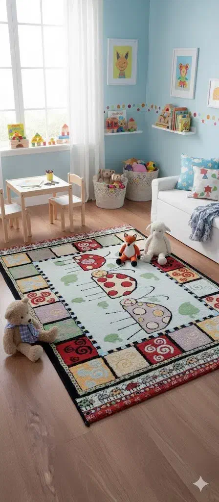 فرش کودک شاد|فرش|بابل, |دیوار