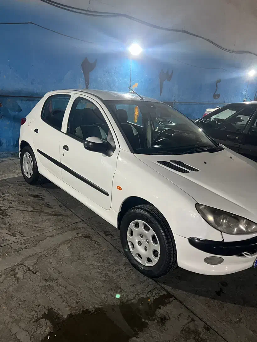 206 تیپ2 رنگ سفید  مدل 1388 دور رنگ سفید اقساطی|خودرو سواری و وانت|مشهد, الهیه|دیوار