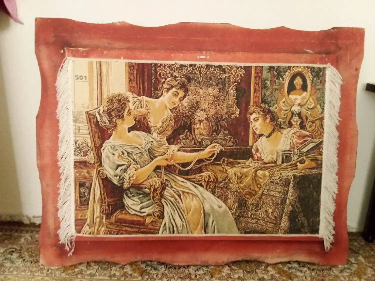 تابلو فرش ماشینی سه شاهزاده   ابعاد ۱۰۴cmدر75cm|تابلو فرش|بانه, |دیوار