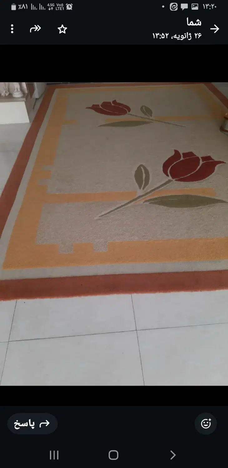 گلیم فرش 9متری|گلیم، جاجیم، گبه|فردیس, فردیس|دیوار