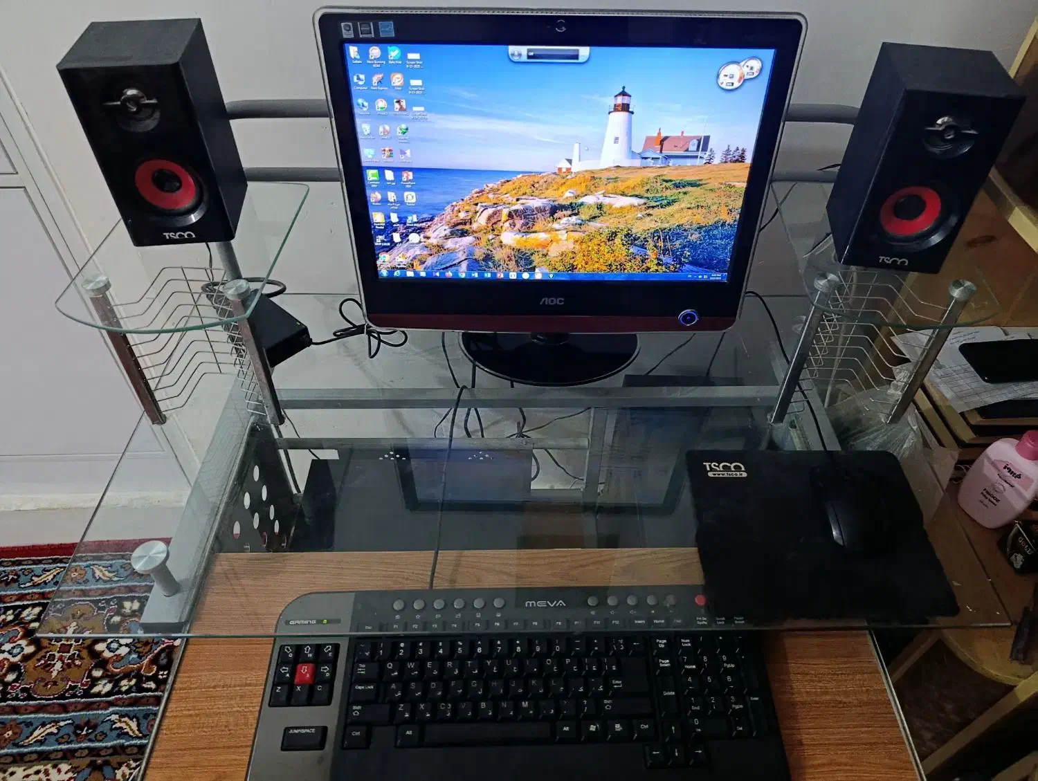 pc همراه با تمام اقلام فروش فروری توافقی|رایانه رومیزی|میناب, |دیوار