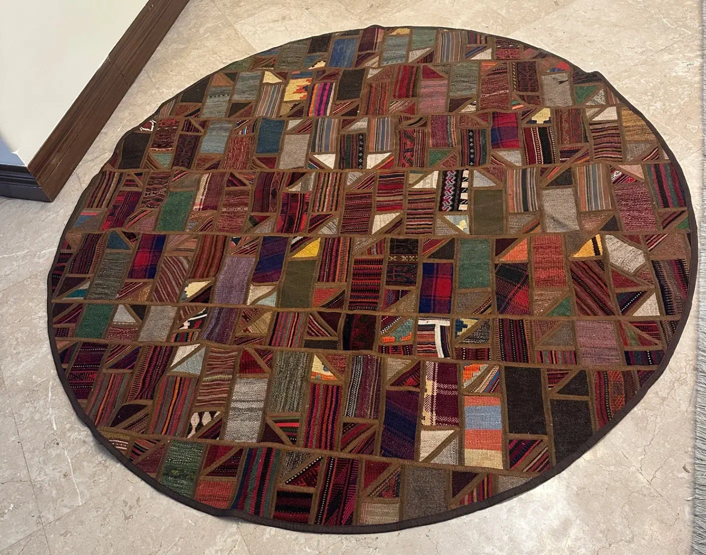 فرش گلیم  و جیر دو رو چرم جیر طرف  گلیم 2 متری|گلیم، جاجیم، گبه|تهران, جمهوری|دیوار