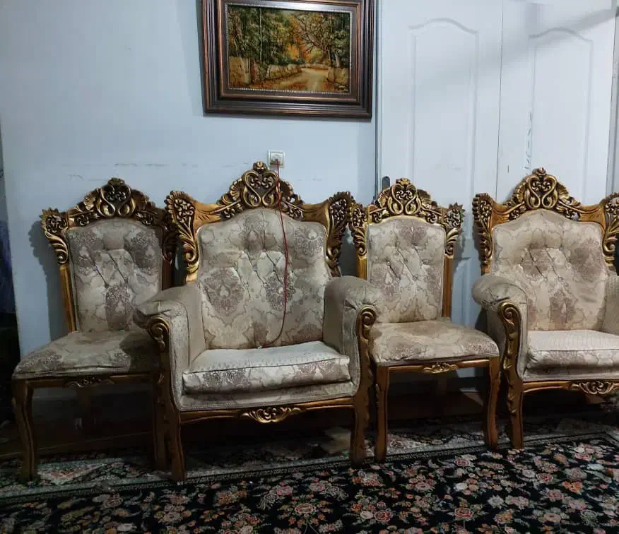 مبل۹نفره سلطنتی|مبلمان خانگی و میز عسلی|قدس, شهر‌قدس|دیوار