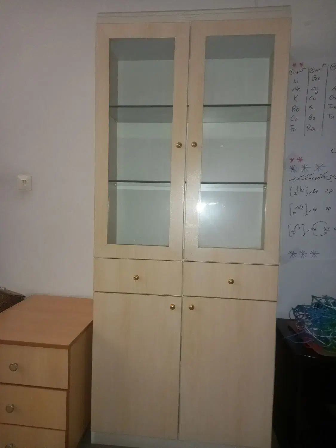 کتابخانه|کتابخانه، شلف، قفسههای دیواری|کرج, شهرک بنفشه|دیوار