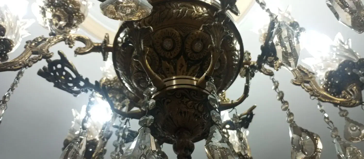 لوستر برنز|لوستر و چراغ آویز|باغستان, |دیوار