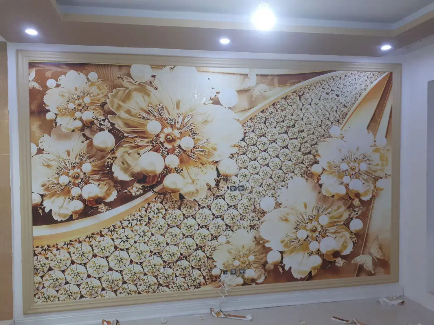 نصاب کاغذ دیواری وپوستر سه بعدی|خدمات پیشه و مهارت|اهواز, گلستان|دیوار