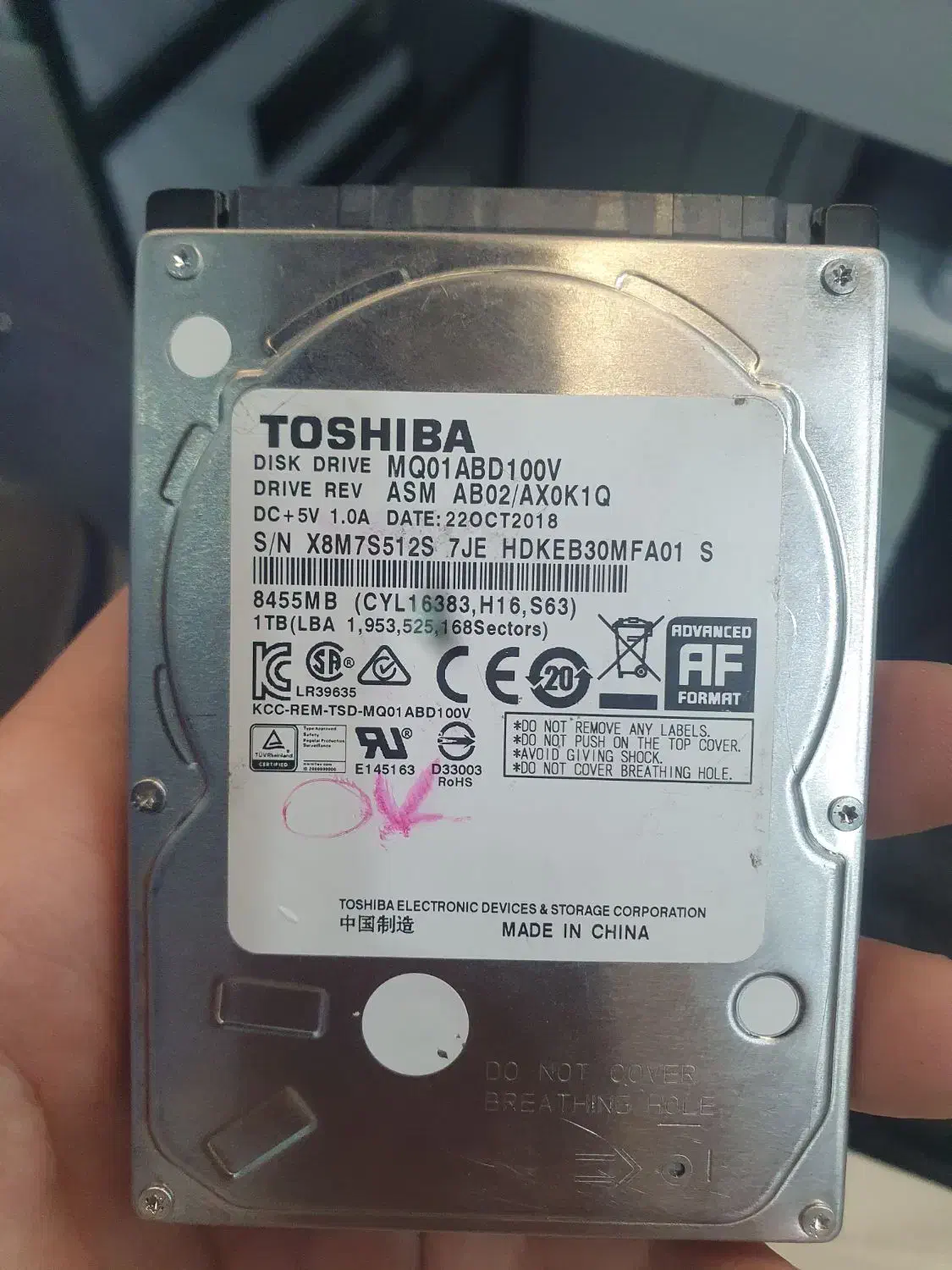 هارد لپتاپی سلامت ۱۰۰٪|قطعات و لوازم جانبی رایانه|گنبد کاووس, |دیوار