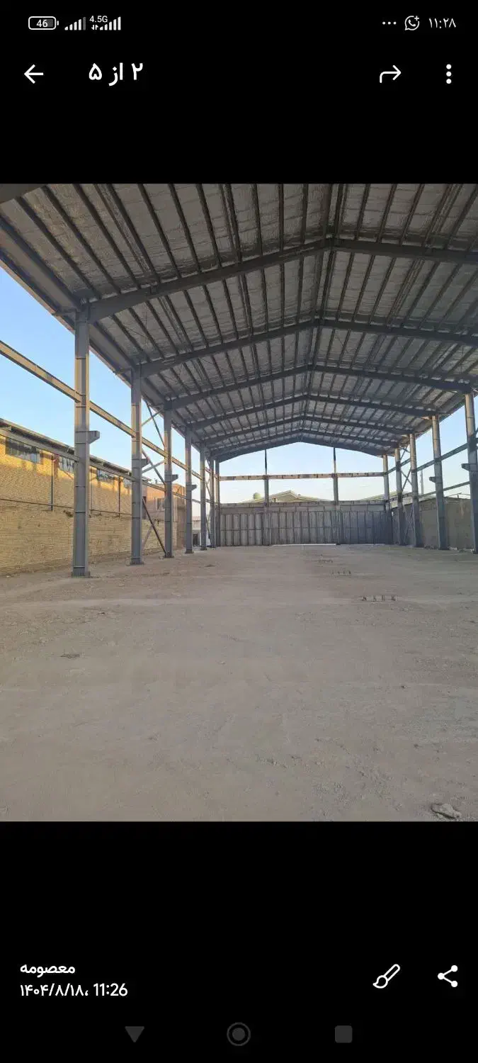 اجاره سوله ۱۴۰۰ در زمین ۱۷۰۰ برق ۵۰ کد ۳۹۸۱|اجارهٔ دفتر صنعتی، کشاورزی، تجاری|رباطکریم, کاظمآباد|دیوار