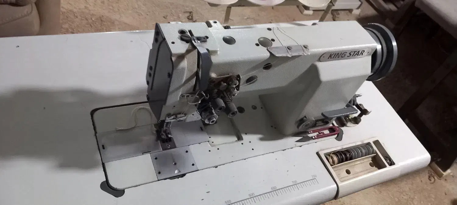 چرخ خیاطی دوسوزنه صنعتی کینگ استار|چرخ خیاطی و ریسندگی|شازند, |دیوار