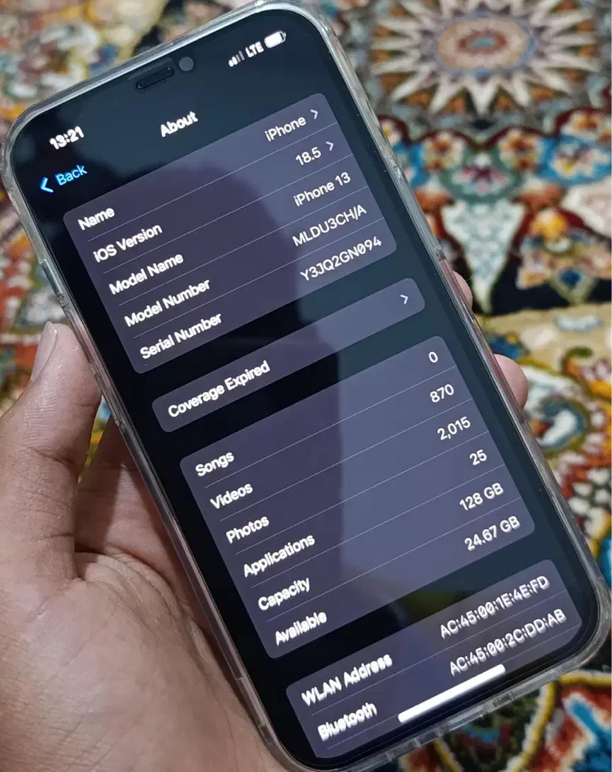 ایفون 13نرمال تمیز|موبایل|زاهدان, |دیوار