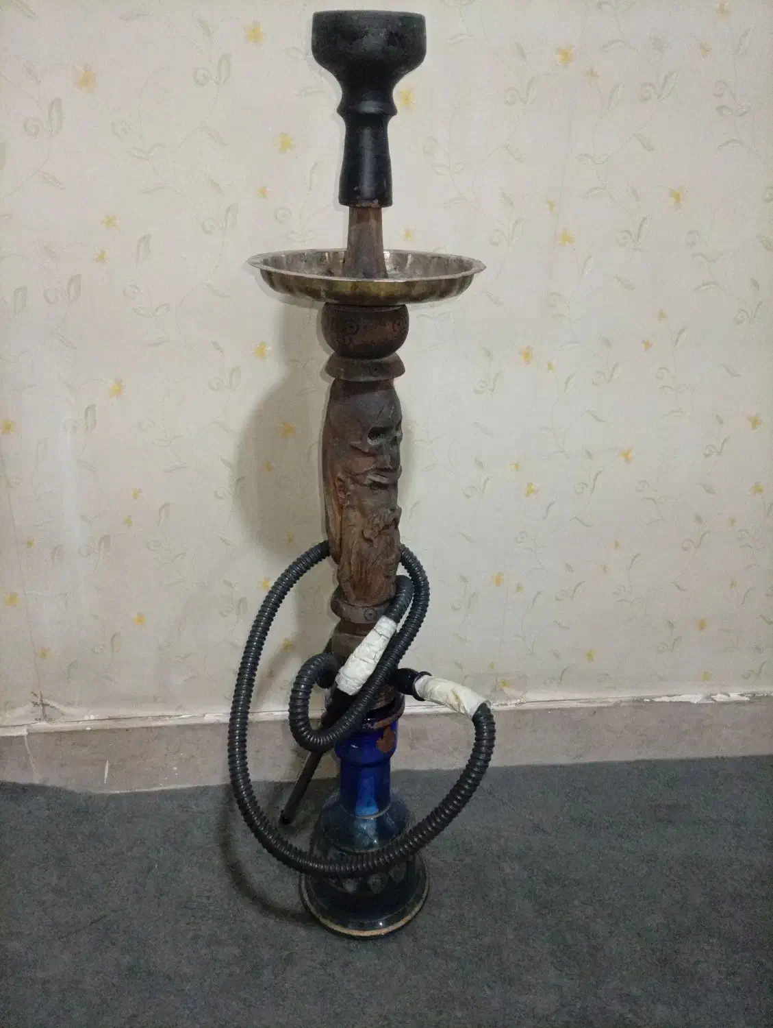 قلیان چوبی طرح دار|کلکسیون و سرگرمی|قرچک, مهدیه|دیوار