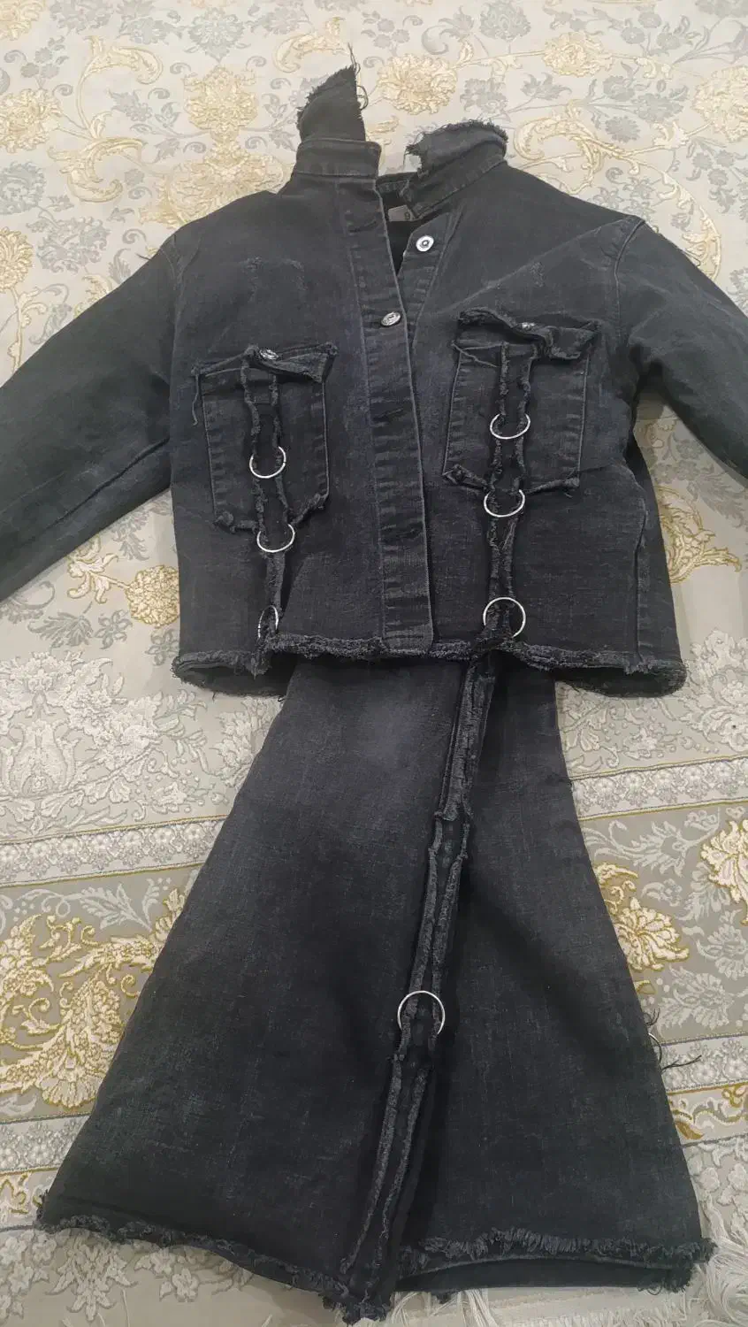 کت و شلوار لی دخترانه|کفش و لباس بچه|لردگان, |دیوار