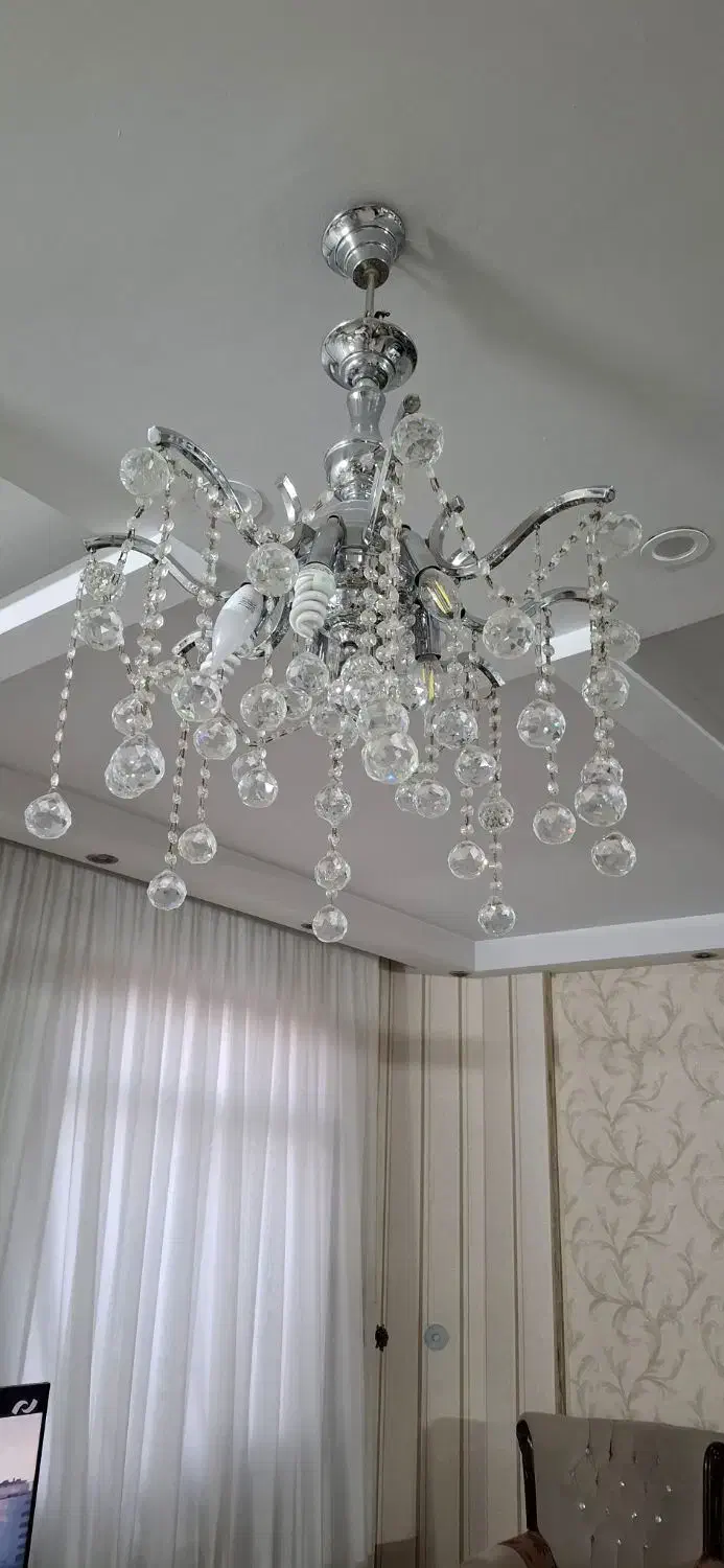 لوستر کریستال|لوستر و چراغ آویز|مشهد, زمرد|دیوار