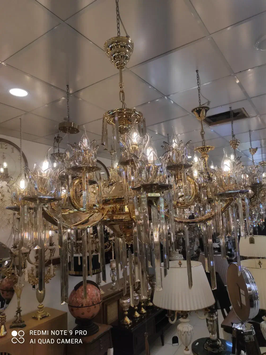 لوستر|لوستر و چراغ آویز|اراک, |دیوار