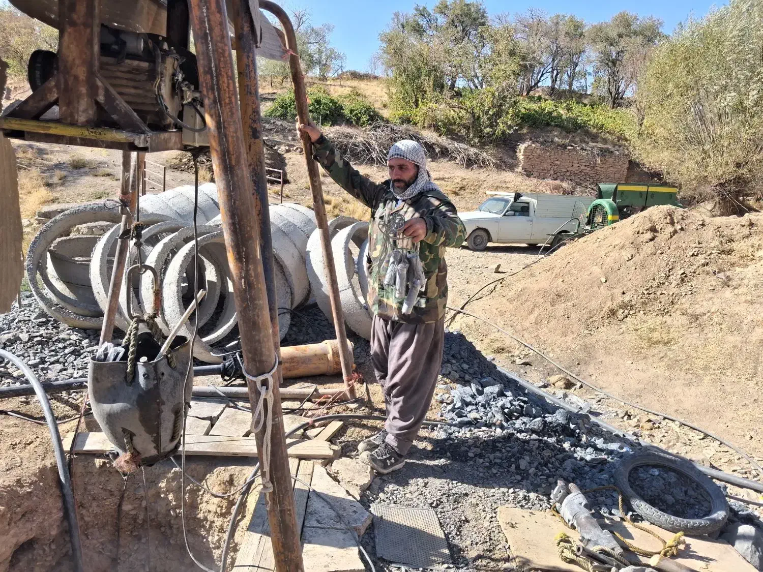 اجاره کمپرسور باد حفر چاه تخریب|خدمات پیشه و مهارت|خنجین, |دیوار