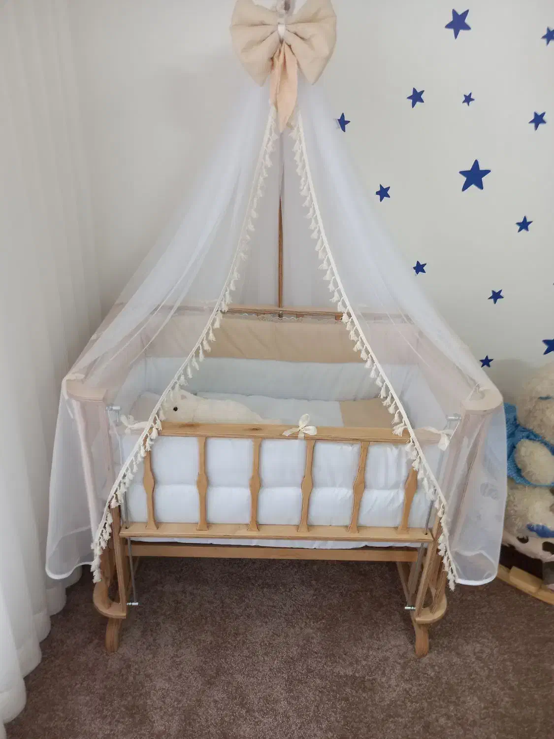 تخت گهواره ای و تخت کنار مادر|تخت و سرویس خواب|نیشابور, باغرود|دیوار