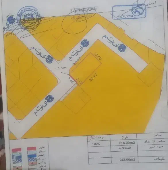 یک قطعه زمین با موقعیت خوب در ملای انبار|فروش زمین و ملک کلنگی|کوهمره, |دیوار