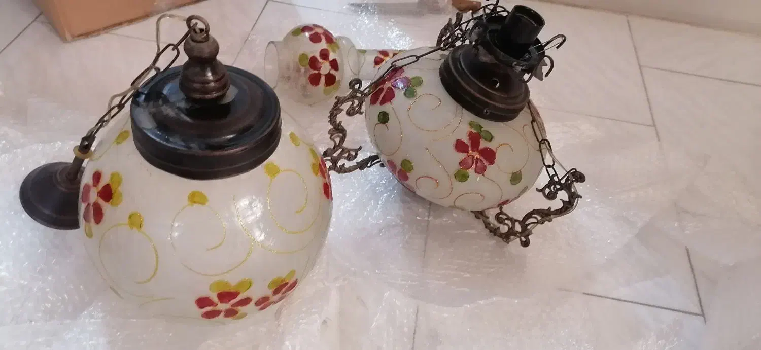 دو عدد لوستر آباژوری|لوستر و چراغ آویز|تهران, اتحاد|دیوار