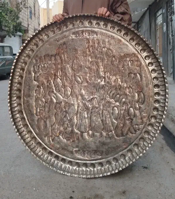 مجمعه ۱۲۰سانت قلمزنی|کلکسیون اشیاء عتیقه|مشهد, ابوذر|دیوار