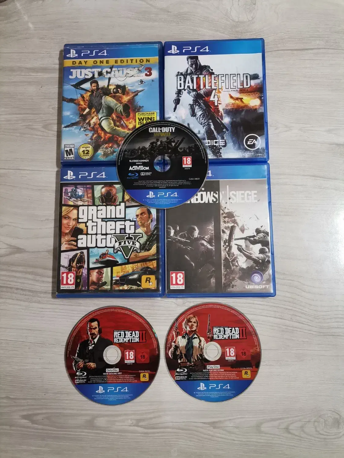 دیسک بازی ps4 gta رد دد جی تی ای red dead|کنسول، بازی ویدئویی و آنلاین|تهران, دولاب|دیوار