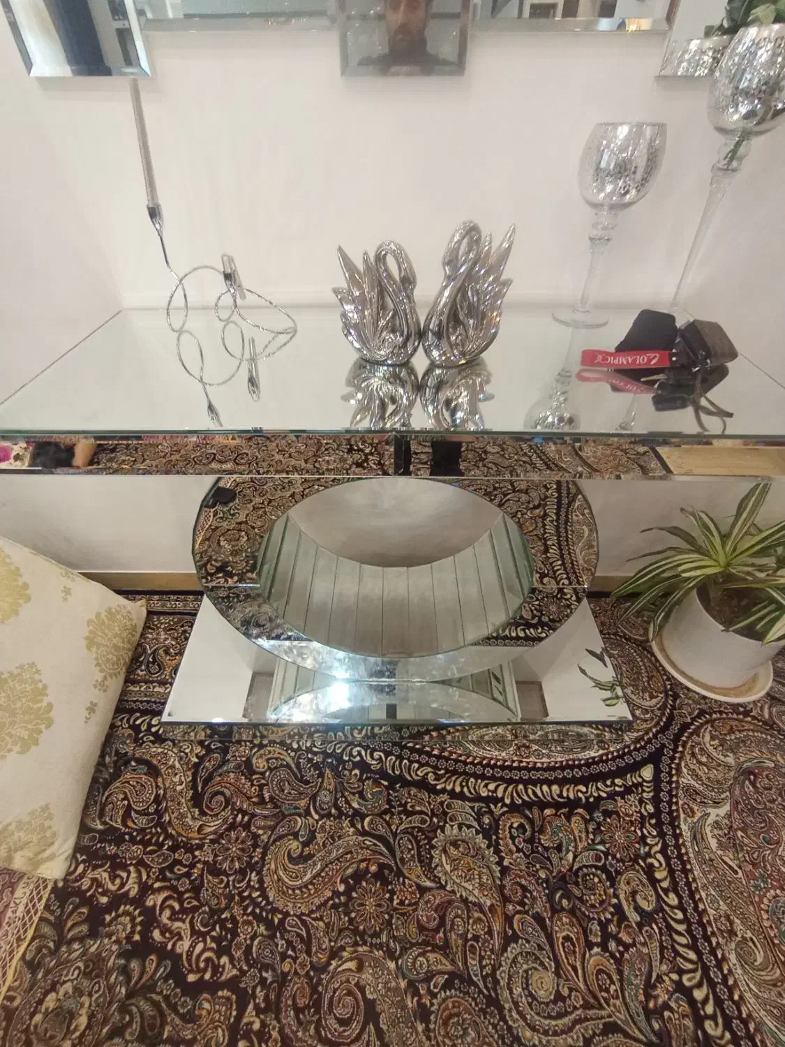 آینه کنسول شیک|بوفه، ویترین، کنسول|تایباد, |دیوار