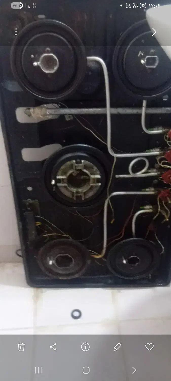 اجاق گاز۵شعله صفحه تخت|اجاق گاز و لوازم برقی پختوپز|زرقان, |دیوار