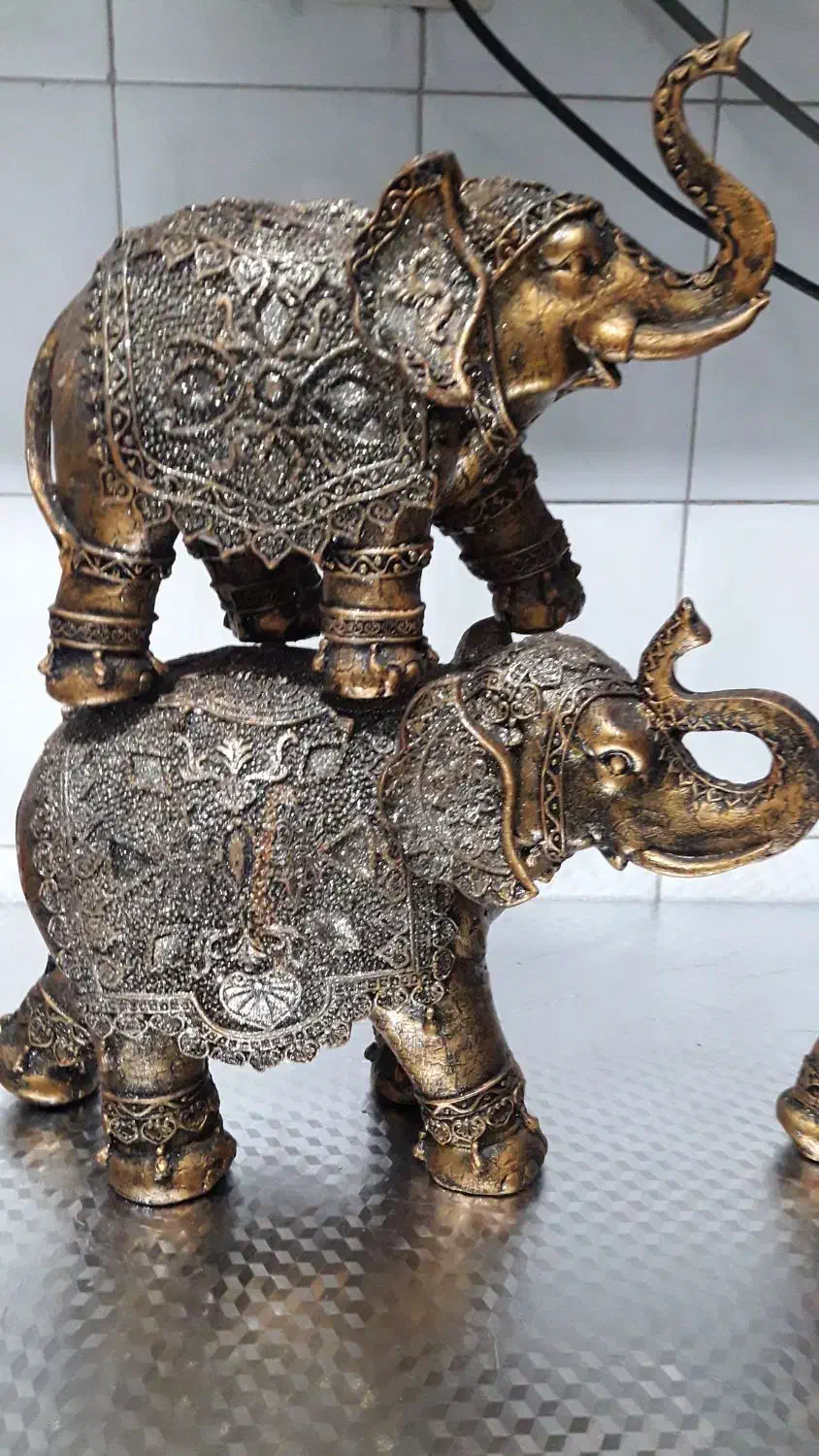 مجسمه کاروان فیل جنس پولیستر|مجسمه، تندیس، ماکت|اردبیل, |دیوار