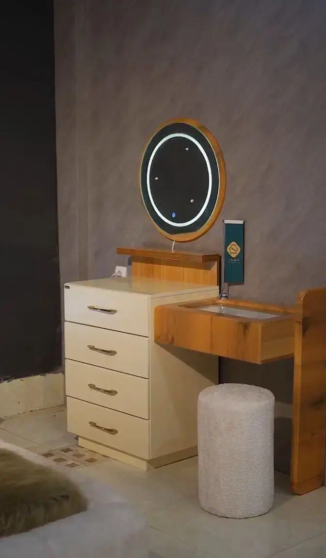 سرویسخواب دو نفره /تختخواب/کمد/دراور/تشک مدل مهتاب|تخت و سرویس خواب|اردبیل, |دیوار