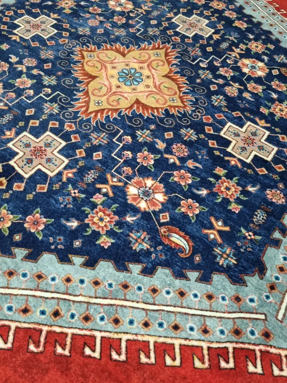 فرش نه متری در حد نو|فرش|شهرضا, |دیوار