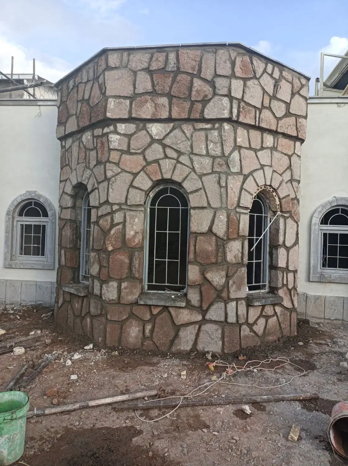 انواع کارهای بنایی بلوک سفال سنگ|خدمات پیشه و مهارت|باسمنج, |دیوار