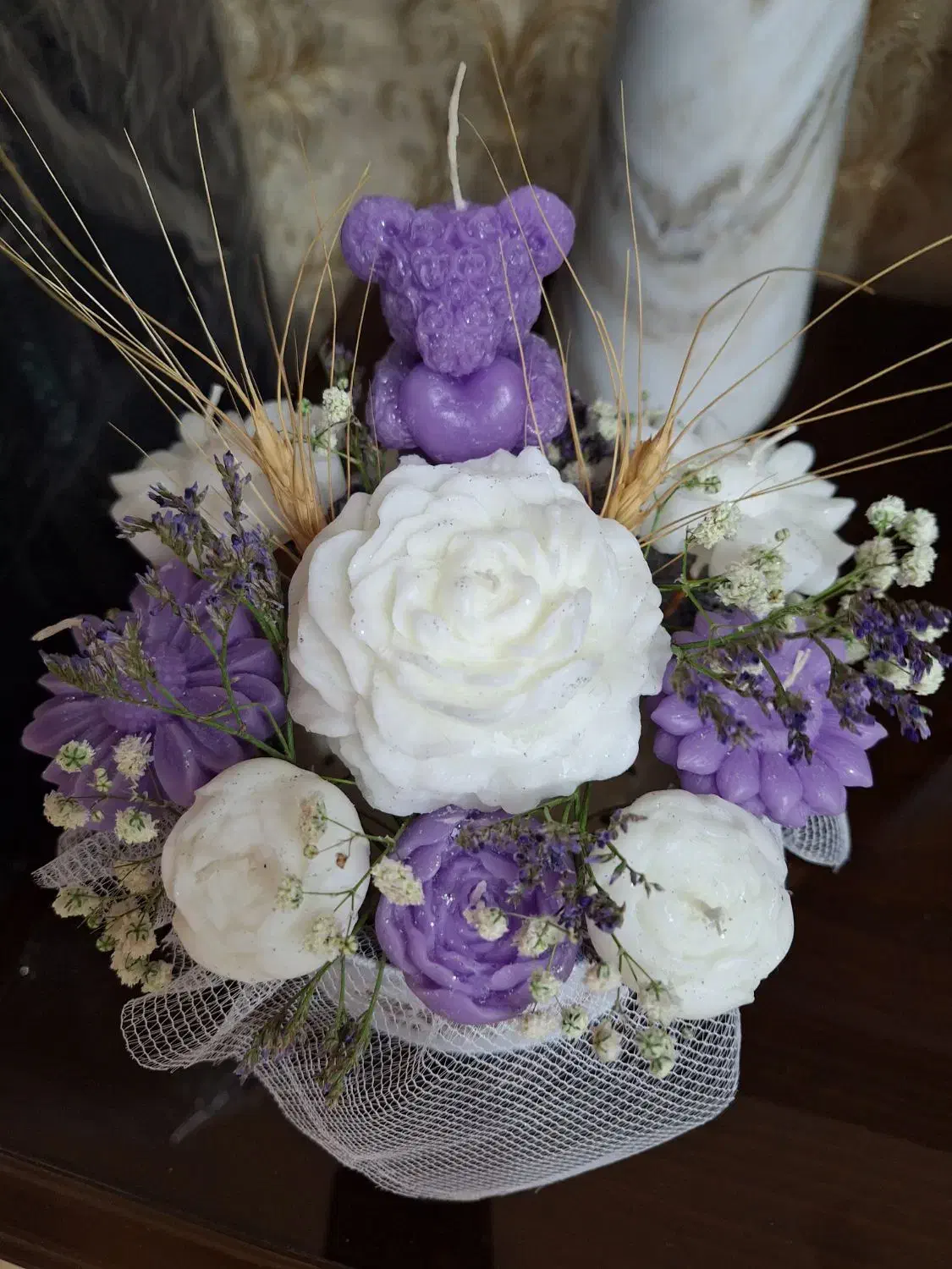 باکس گل شمعی|گل مصنوعی|کرج, کرج نو|دیوار