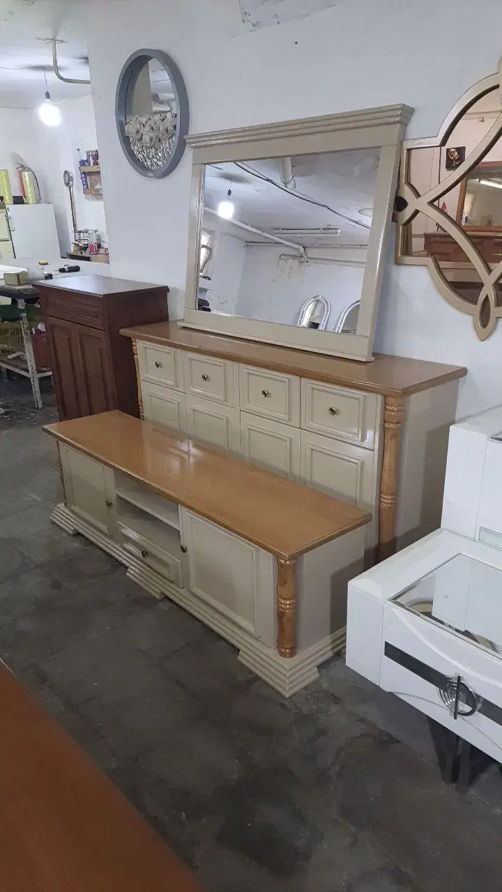 آینه کنسول یشمه طلاکوب|بوفه، ویترین، کنسول|رشت, رودبارتان|دیوار