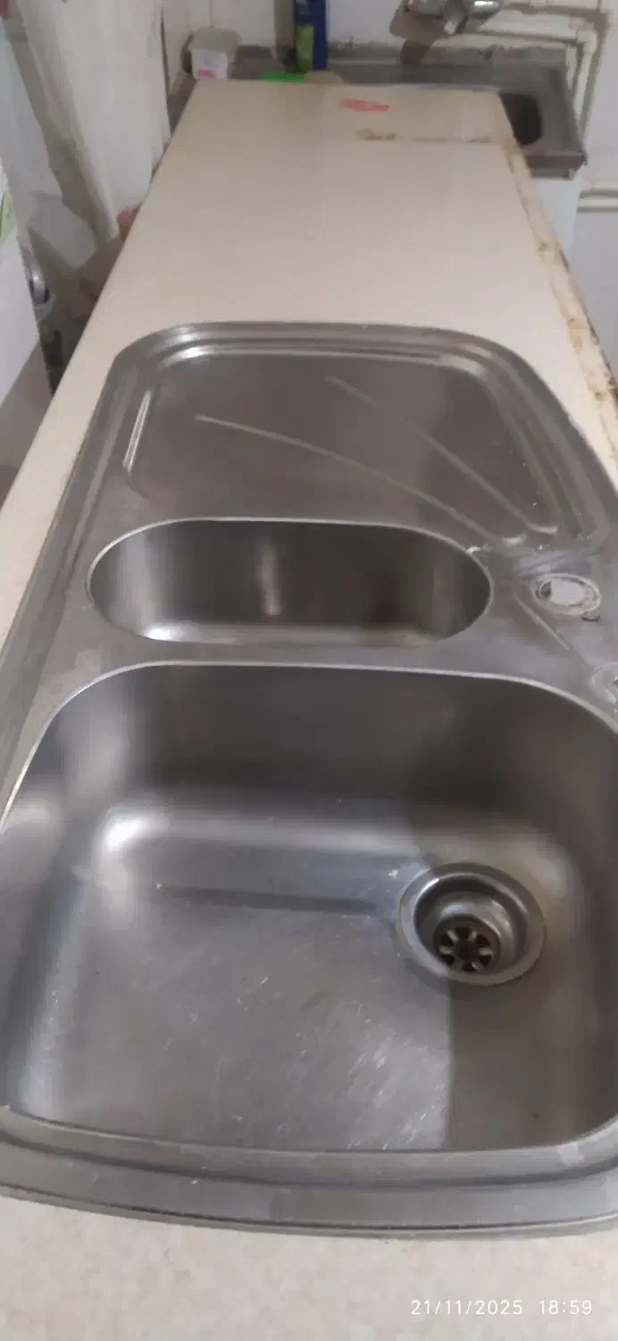 سینک ظرفشویی با صفحه ۲متری|آبچکان و نظمدهنده ظروف|اردبیل, |دیوار