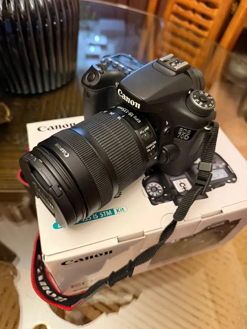 دوربین کانن 70Dبا لنز 18-135|دوربین عکاسی و فیلم‌برداری|سمنان, |دیوار