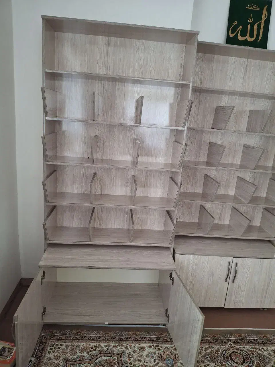 فروشت قفسه دکان|کتابخانه، شلف، قفسه‌های دیواری|سقز, |دیوار