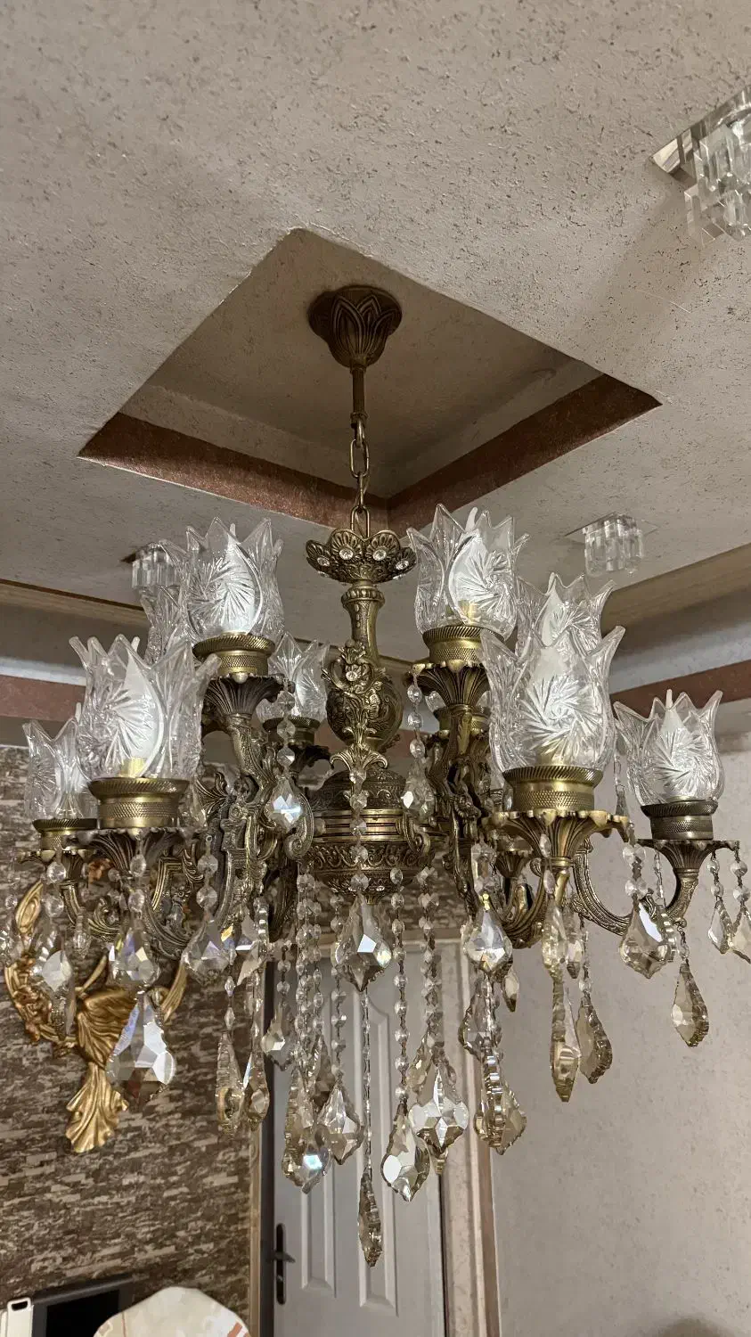 لوستر برنز|لوستر و چراغ آویز|اردبیل, |دیوار